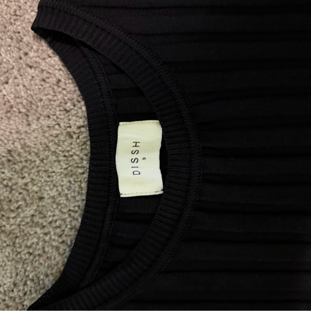 DISSH Black Ribbed Dress - Picture 4 of 4